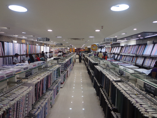 Textile showroom interior design in Kochi 1
