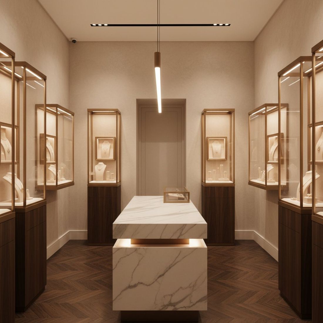 Jewellery interior design by ID Interior Solutions — jewellery showroom interior designers in Kochi