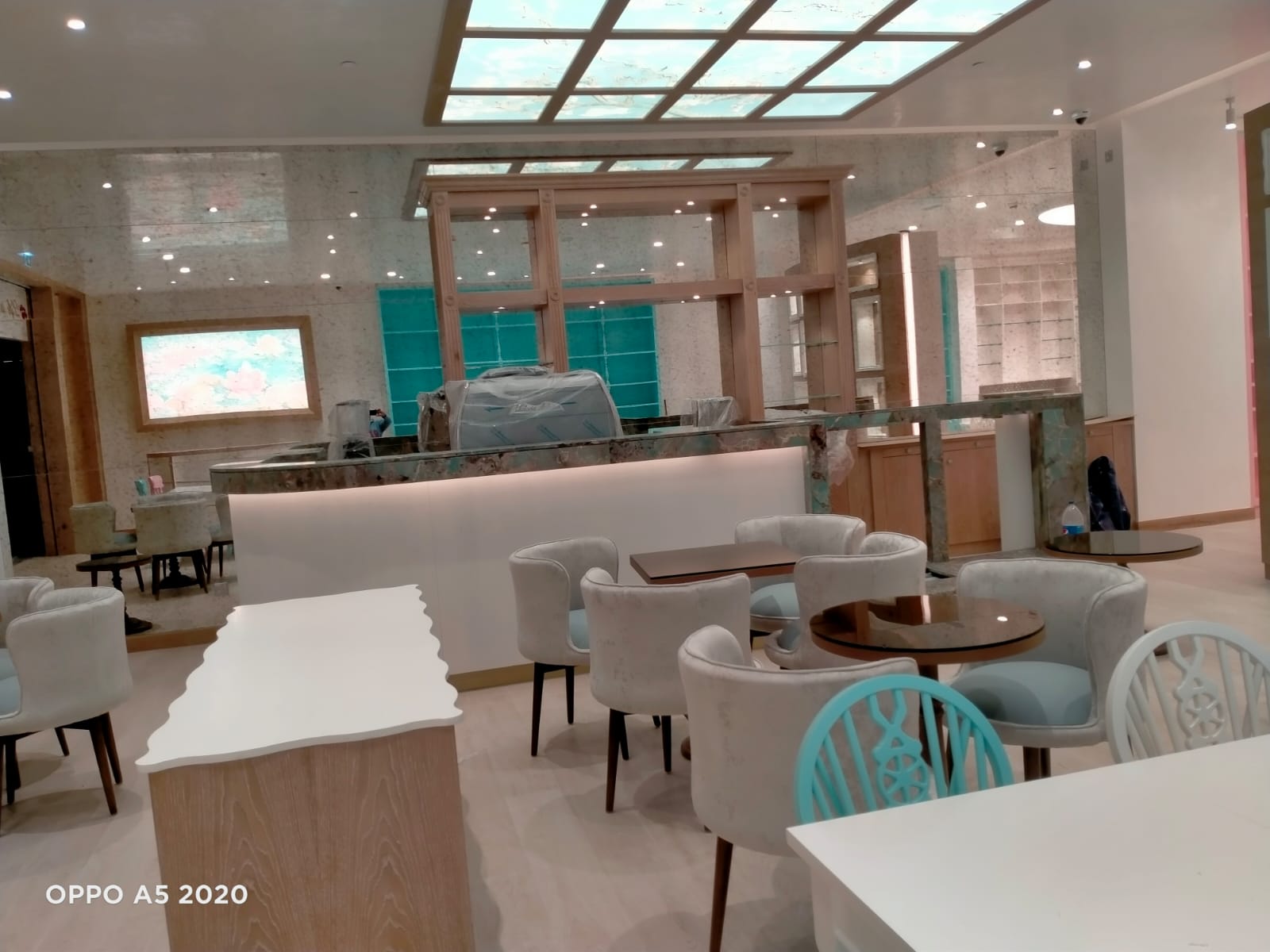 Café interior design by ID Interior Solutions — cafe and restaurant interior designers in Kochi
