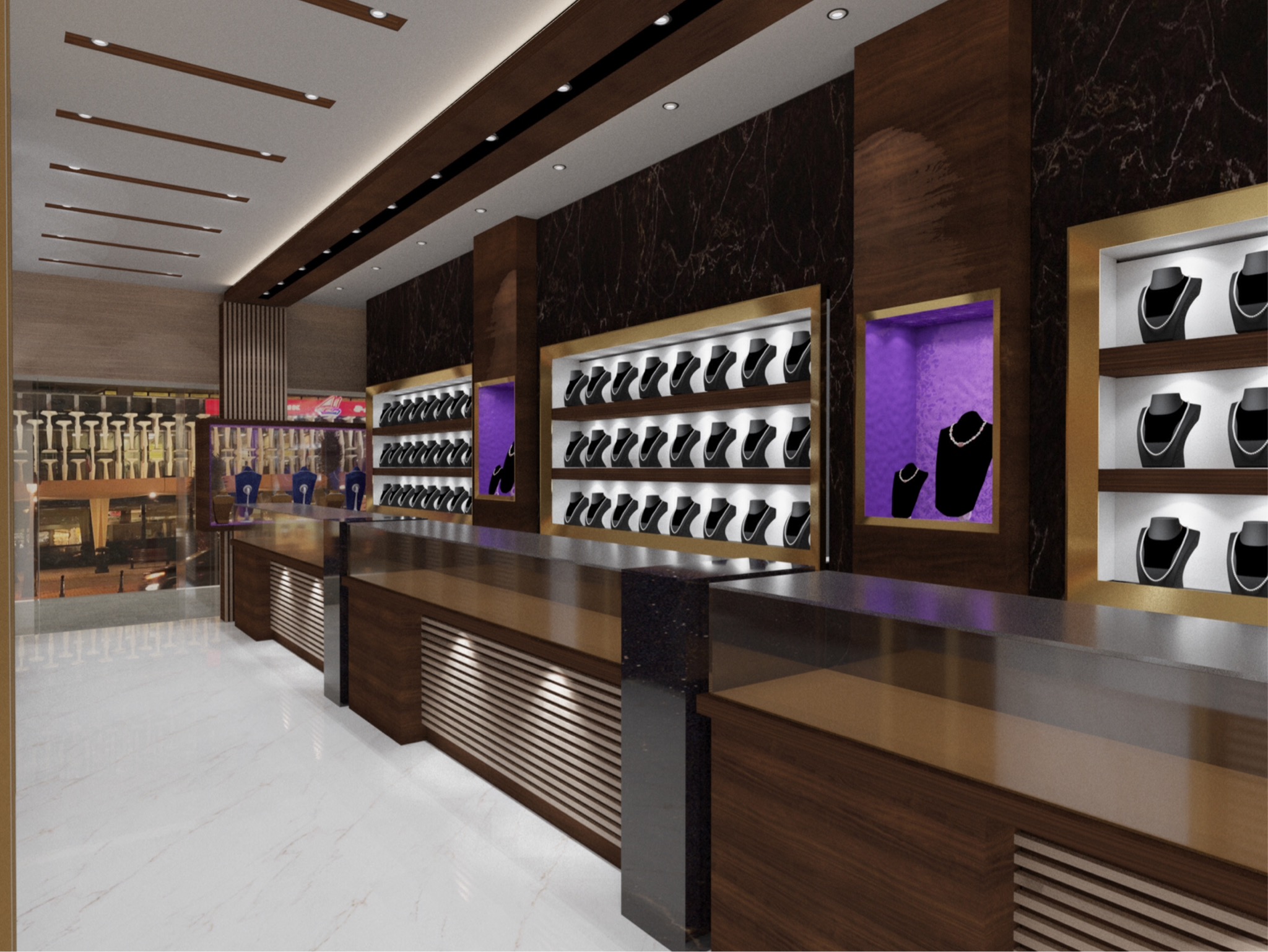 Jewellery interior 15 — jewellery showroom interior designers in Kochi